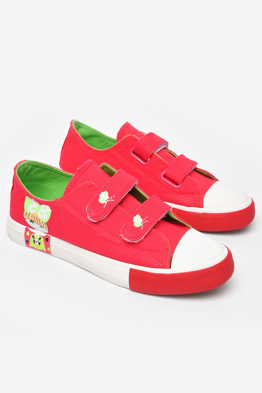 Кеди дитячі рожевого кольору текстиль 197214T Безкоштовна доставка, фото 1