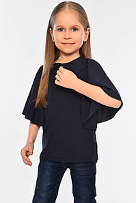 Блуза дитяча для дівчинки темно-синього кольору 182839P