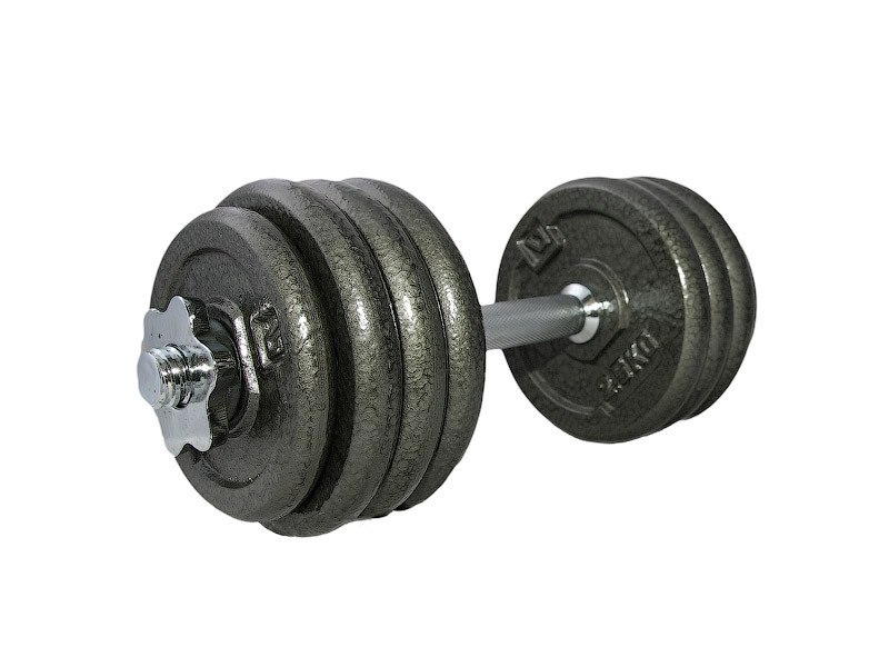 Гантель набірна 20кг 1шт LiveUp DUMBELL SET, фото 1