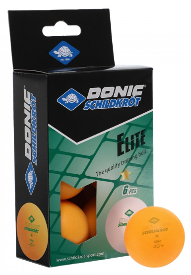 М'ячі Donic Elite 1зірка 40+ 6шт, фото 1