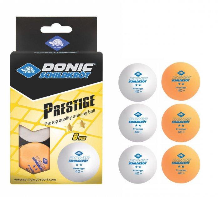 М'ячі Donic Prestige 2* 40+ 6шт, фото 1