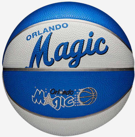 М'яч баскетбольний Wilson NBA TEAM RETRO BSKT MINI ORL MAGIC, фото 1