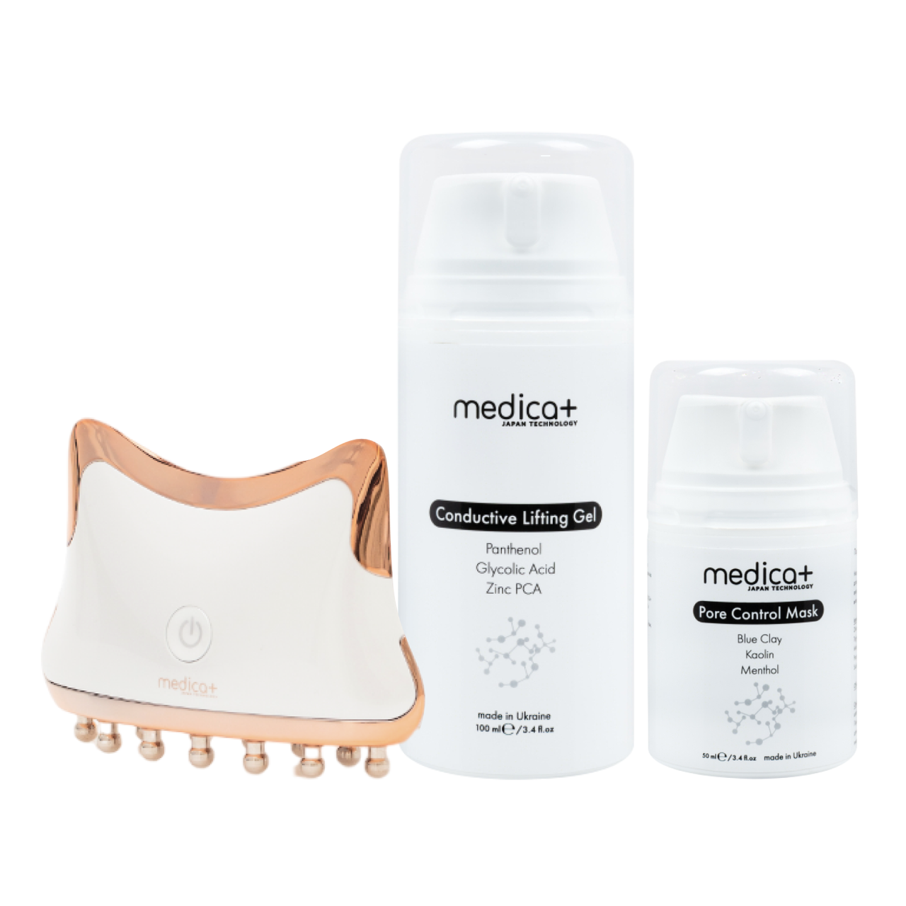 Набір Мікрострумовий ліфтинг Skin Lifting 5.0 + Струмопровідний гель Conductive Lifting Gel + Порозвужувальна