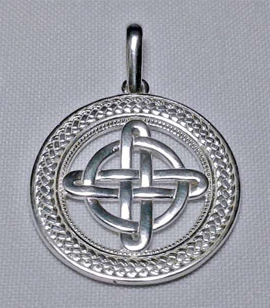 Кельтський вузол захисту 2 оберіг зі срібла 925-ї проби, фото 1