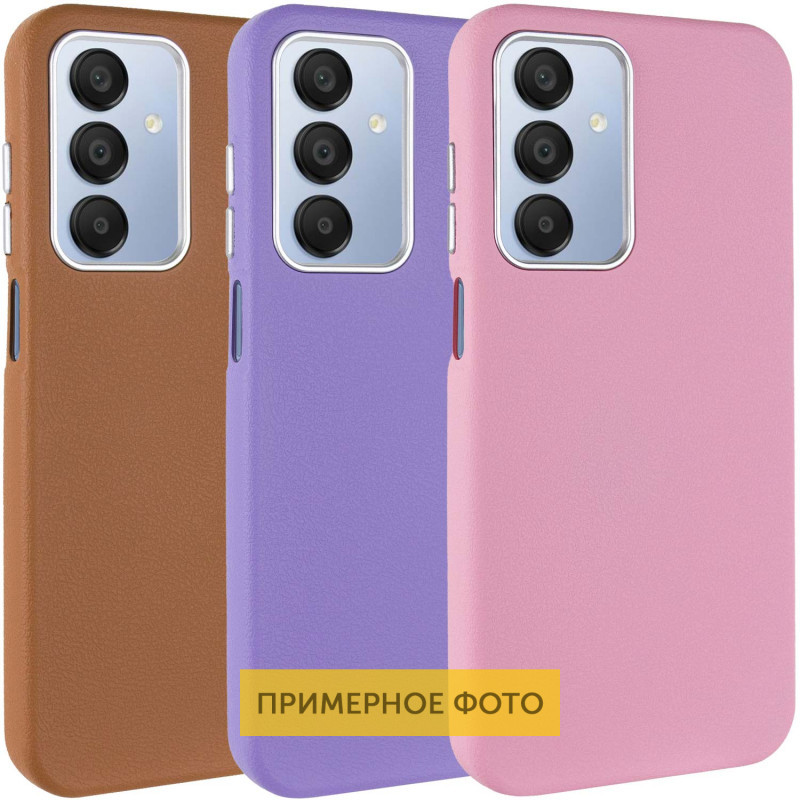 Шкіряний чохол Leather Case Metal Buttons для Xiaomi Redmi 14C / Poco C75