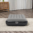 Односпальний надувний велюровий матрац 188х99х30 см з вбудованим USB насосом Bestway 671BQ, фото 2