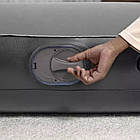 Односпальний надувний велюровий матрац 188х99х30 см з вбудованим USB насосом Bestway 671BQ, фото 8