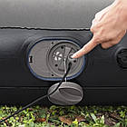 Односпальний надувний велюровий матрац 188х99х30 см з вбудованим USB насосом Bestway 671BQ, фото 9