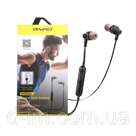 Навушники вакуумні з мікрофоном MDR B990BL + BT AWEI