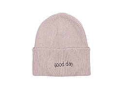 Шапка р.48-50 Світлий персик Вязана Good Day (111) 9185 ТМ GLORY KIDS