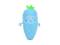 Антистрес Ї-їжачок морква, 4 кольори, світло, 26см. блакитний MS 3663 ТМ МЕТР