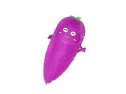 Антистрес Ї-їжачок морква, 4 кольори, світло, 26см. фіолетовий MS 3663 ТМ МЕТР