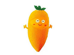 Антистрес Ї-їжачок морква, 4 кольори, світло, 26см. помаранчевий MS 3663 ТМ МЕТР