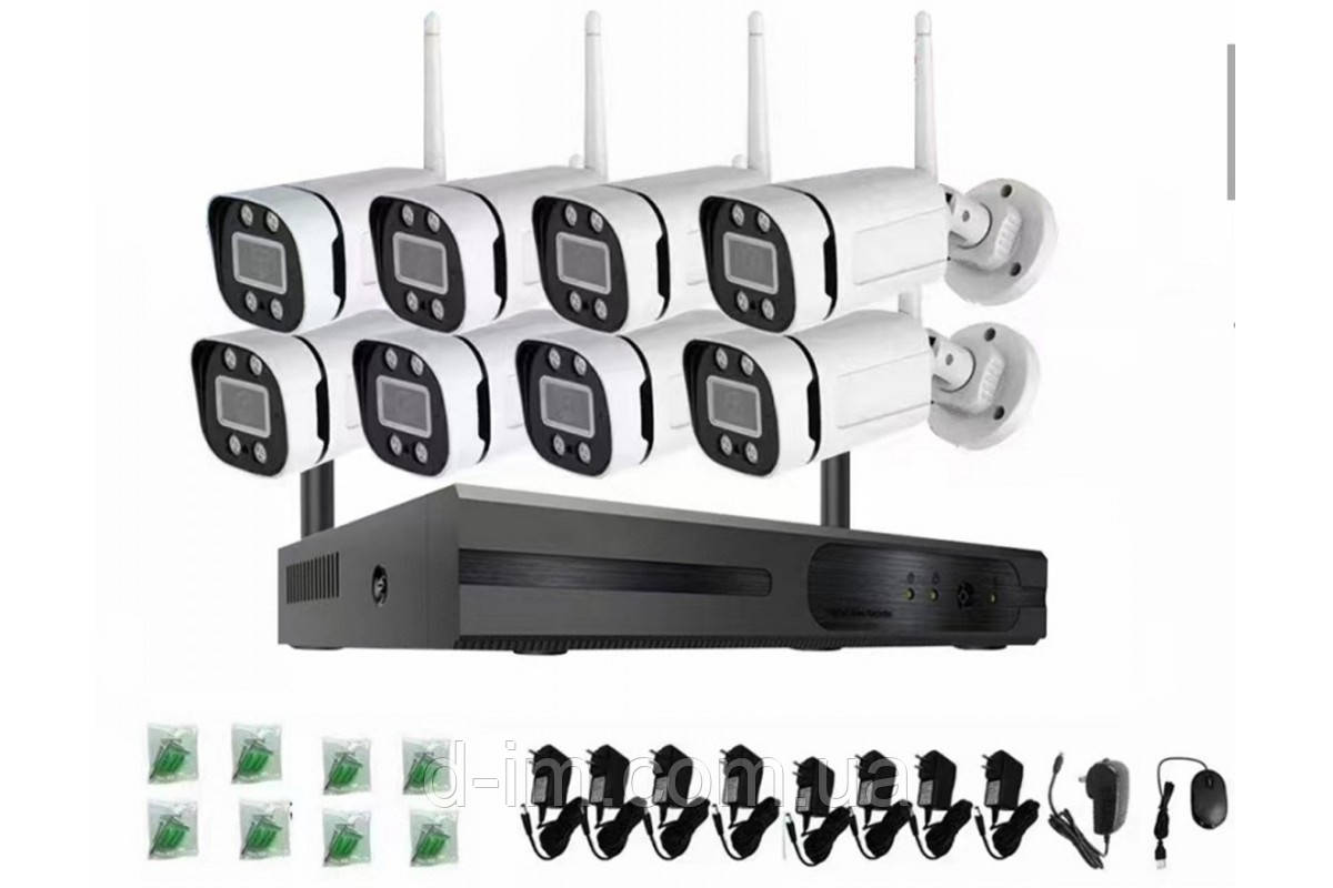 Набір відеоспостереження (8 камер) WIFI TS-8828C-8CH