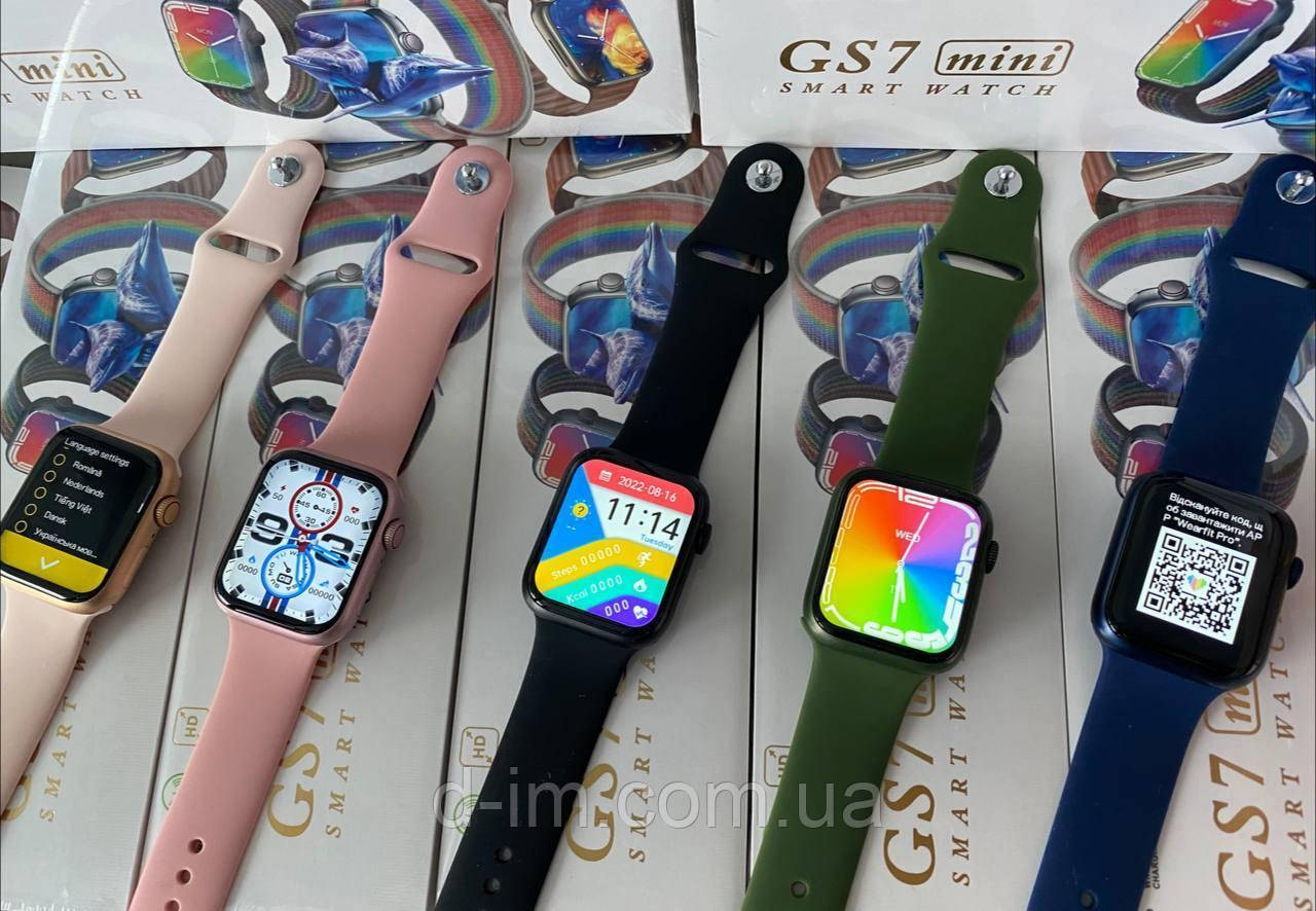 Смарт годинник Smart Watch GS7 Pro Max Програма wearfit pro Series Airplus Black 41 mm