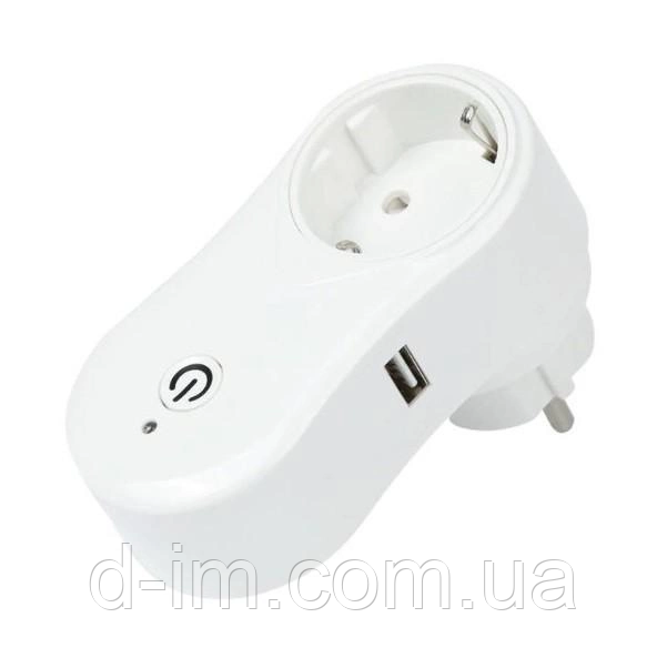 Розумна розетка (WI FI socket) + USB TUYA