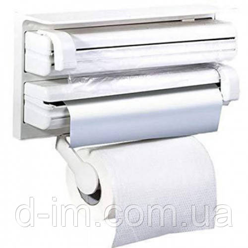 Кухонний диспенсер тримач для фольги та рушників Triple Paper DispenseTV09-25