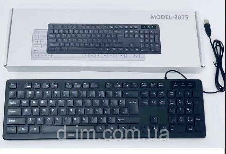 Клавіатура 8075 wireld Black