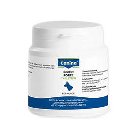 Вітамінний комплекс Canina Biotin Forte Tabletten для собак Біотин інтенсивний курс для шерсті 100 г 30 табл.