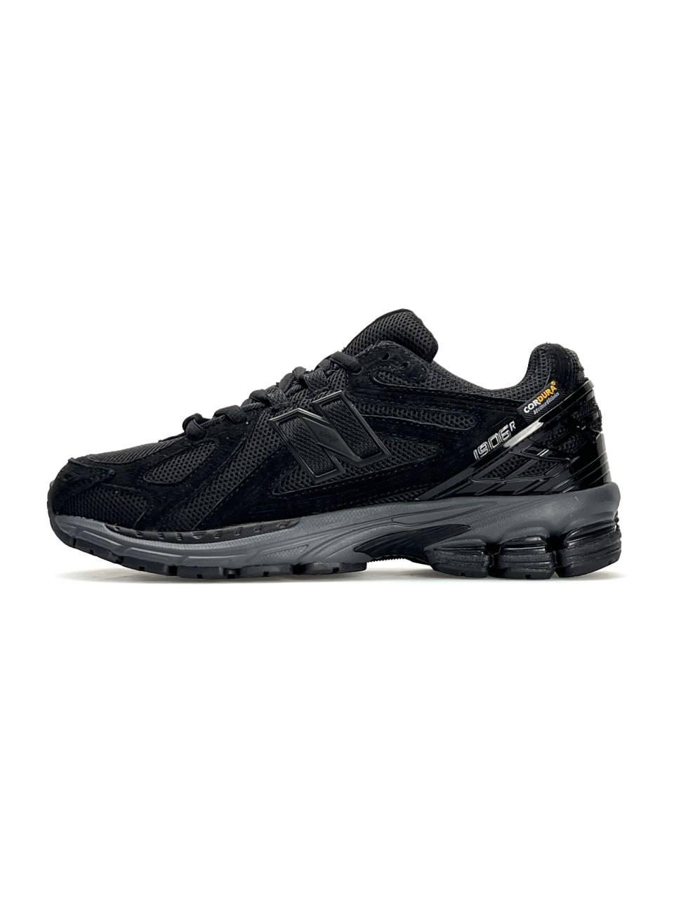 Чоловічі кросівки замша текстиль New Balance 1906R New Black Grey, кеди Нью Беланс чорні 41