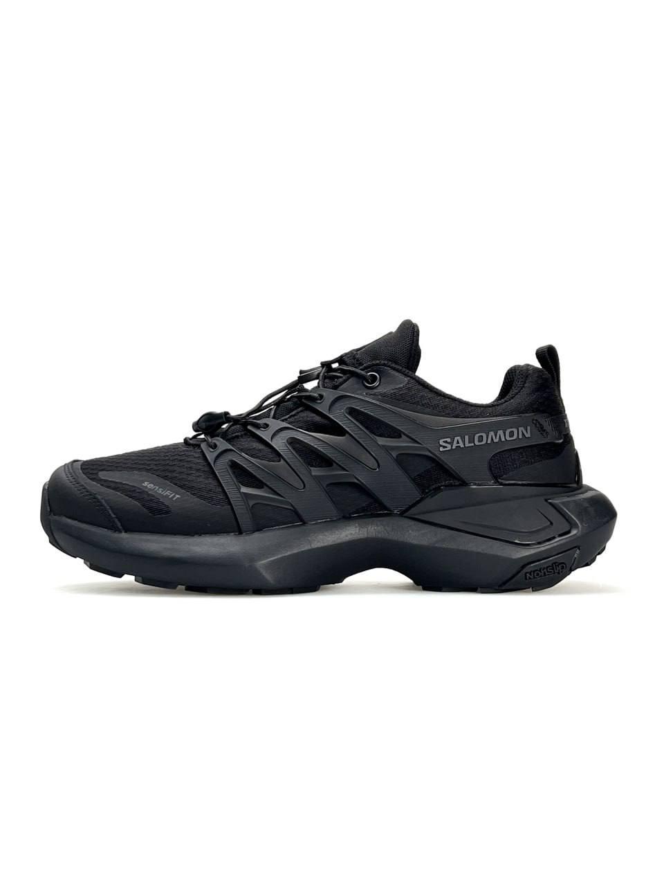 Чоловічі кросівки Salomon XT Pu_Re Advanced All Black, кеди текстиль нейлон лоток чорні 41