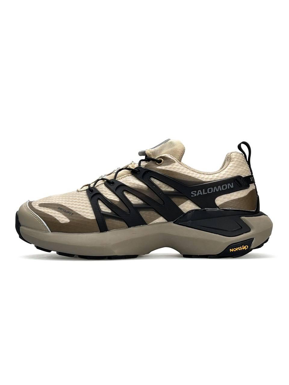 Чоловічі кросівки Salomon XT Pu_Re Advanced Beige Black, кеди текстиль нейлон 42