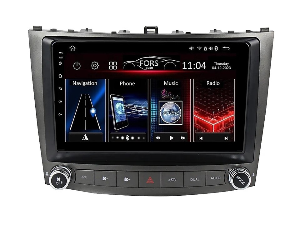 Штатна магнітола FORS.auto FS 1 LITE для Lexus IS200/IS220/IS250/IS300/IS350 (1+32Gb, 10") 2005-2012