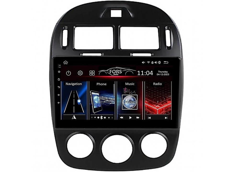 Штатна магнітола FORS.auto FS 1 LITE для Kia Cerato (1+32Gb, 10", Manual AC) 2017-2019, фото 1