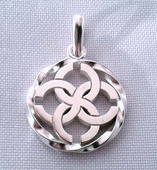 Свадебник в колі слов'янський оберіг з срібла 925-ої проби, фото 1