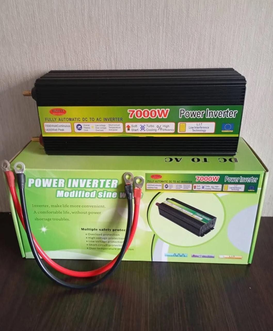 Перетворювач напруги автомобільний інвертор 12/220V Wimpex 7000W