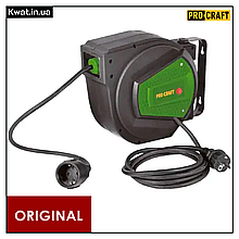 Подовжувач на автоматичній котушці Procraft EK25N Довжина 25 м Кабель 3 x 1.5мм²