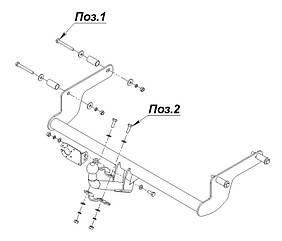 Фаркоп Renault Logan (седан 2004-2012) (Фаркоп Рено Логан) Автопристрій