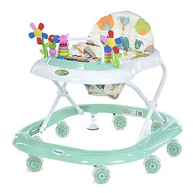 Ходунки дитячі «Bambi» M 3619 Mint Силіконові колеса