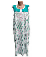 Жіноча нічна сорочка Andin на широких бретелях синя 58р