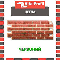 Фасадна панель АЛЬТА ПРОФІЛЬ Цегла Червоний (0,547 м2)