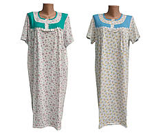 Жіноча нічна сорочка Andin з коротким рукавом синя, 52р