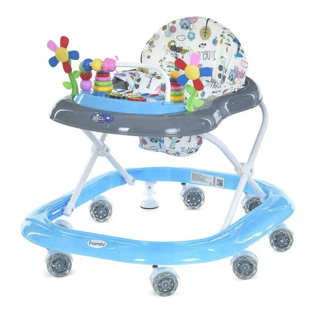 Ходунки дитячі Bambi M 3619 (музика, ігрова панель, регулювання по висоті)