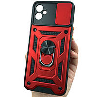 Чохол для Samsung Galaxy A04e (A042F) протиударний червоний зі шторкою для камери