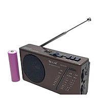 Беспроводной портативный радиоприемник Golon, аккумуляторное радио с функцией USB и Bluetooth Коричневое -RX-921BT-Brown.