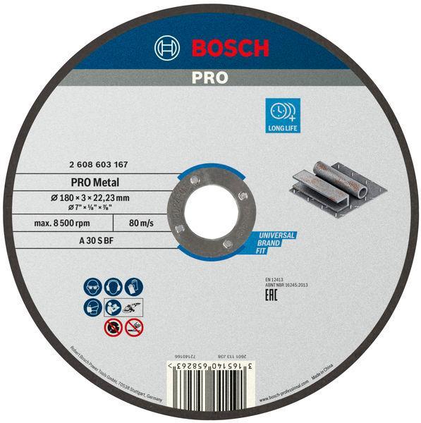 Круг відрізний Bosch 180x3,0 Pro for Metal (2608603167), фото 1