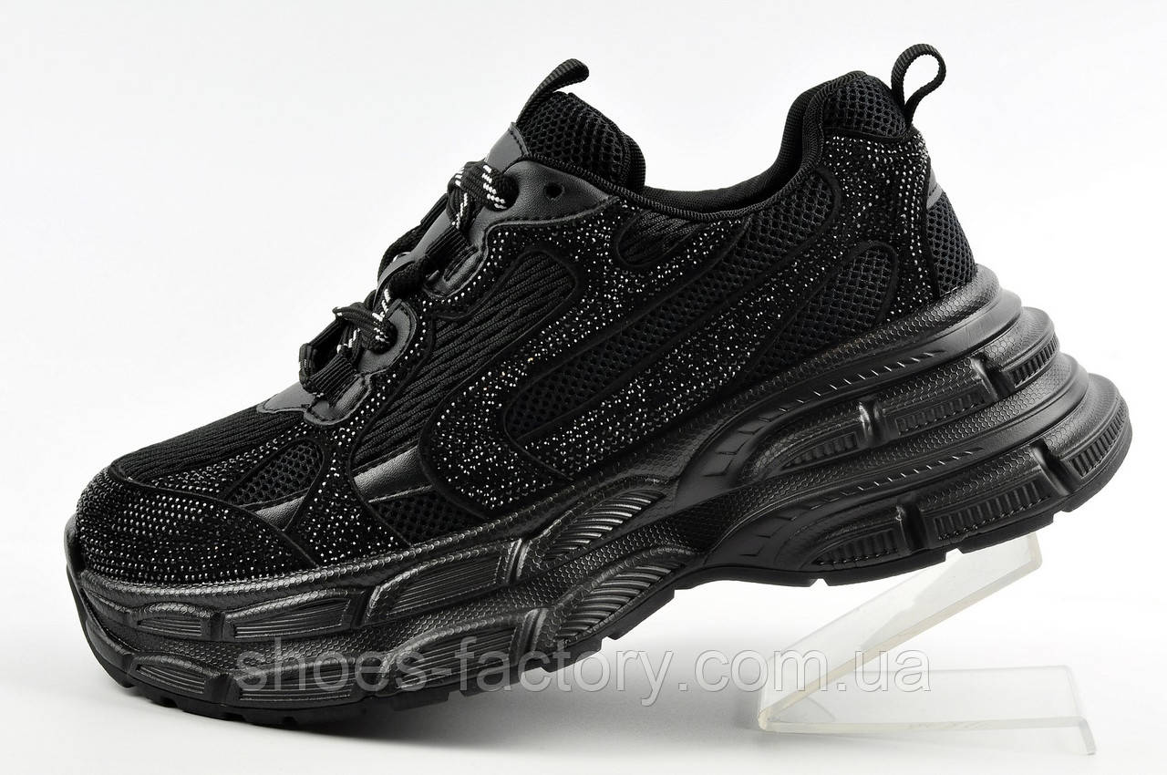 Кросівки на високій підошві Allsy чорні 36p.