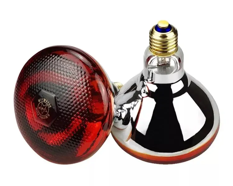 Інфрачервона лампа Bongbada "Smart Heat" 250 Ватів R120 Е27 1000К дзеркальна з червоним склом-фільтром. 5000 год, фото 1