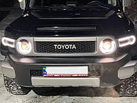 Передние линзовые фары с led элементами Toyota FJ Cruiser (2006...)