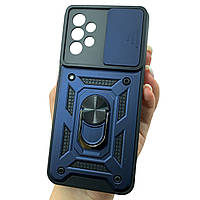 Чохол для Samsung Galaxy A23 4G (A235F) протиударний синій зі шторкою для камери