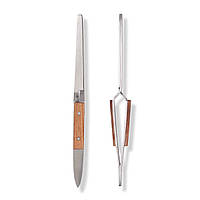 Зворотний пінцет для затиску нігтів і створення арки нігтів з дерев'яною накладкою.