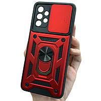 Чохол для Samsung Galaxy A32 4G (A325F) протиударний червоний зі шторкою для камери