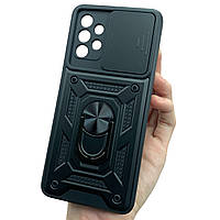 Чохол для Samsung Galaxy A32 4G (A325F) протиударний чорний зі шторкою для камери