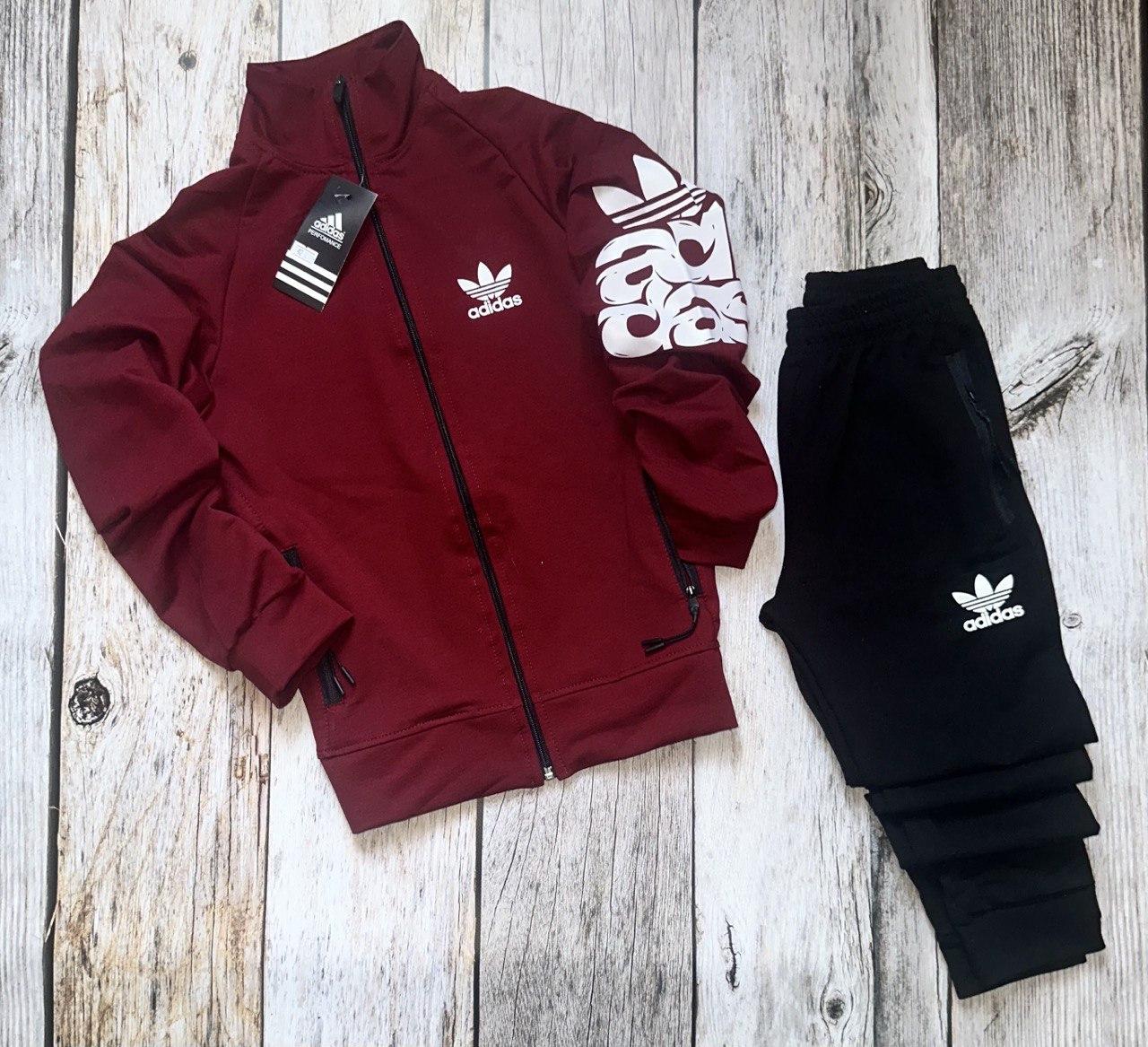 Спортивний костюм дитячий підлітковий Adidas для дівчат і хлопчиків весняний літній адідас сірий