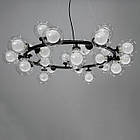 Люстра підвіс в стилі лофт Бульбашки на 25 ламп G9 колір каркасу чорний D-LQ8172/25BK, фото 4