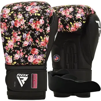 Боксерські рукавиці RDX  FL-5 BLACK-8 унцій (капа в комплекті)